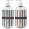 Gray Stripes 16 oz Plastic Liquid Dispenser- Approval- White