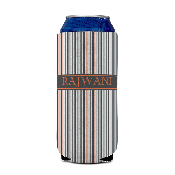 Gray Stripes 16oz Can Sleeve - FRONT (on can)