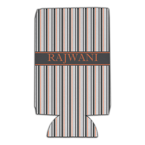 Gray Stripes 16oz Can Sleeve - Set of 4 - FRONT