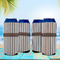 Gray Stripes 16oz Can Sleeve - Set of 4 - LIFESTYLE