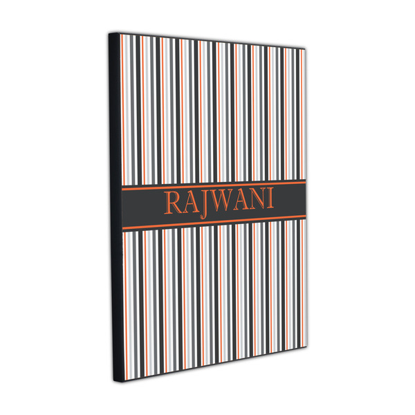 Gray Stripes 16x20 Wood Print - Angle View