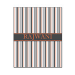 Gray Stripes Wood Print - 16x20 (Personalized)