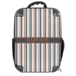 Gray Stripes Hard Shell Backpack (Personalized)