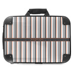 Gray Stripes Hard Shell Briefcase - 18" (Personalized)