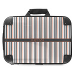 Gray Stripes Hard Shell Briefcase - 18" (Personalized)