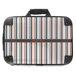 Gray Stripes Hard Shell Briefcase - 18" (Personalized)