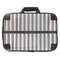 Gray Stripes 18" Laptop Briefcase - FRONT