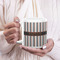 Gray Stripes 20oz Coffee Mug - LIFESTYLE