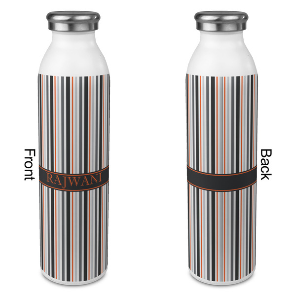 Gray Stripes 20oz Water Bottles - Full Print - Approval