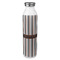 Gray Stripes 20oz Stainless Steel Water Bottle - Full Print (Personalized)