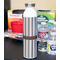 Gray Stripes 20oz Water Bottles - Full Print - In Context