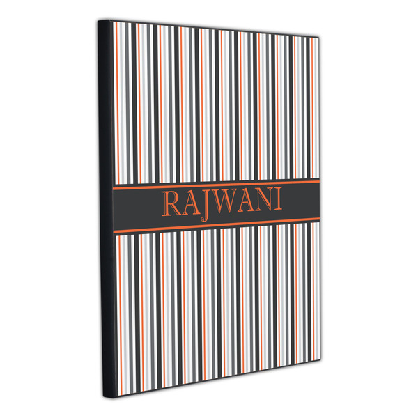 Gray Stripes 20x24 Wood Print - Angle View