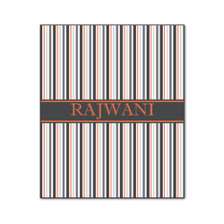 Gray Stripes Wood Print - 20x24 (Personalized)