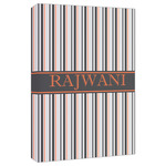 Gray Stripes Canvas Print - 20x30 (Personalized)