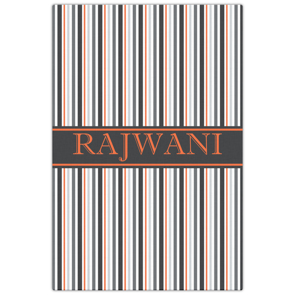 Gray Stripes 20x30 - Canvas Print - Front View