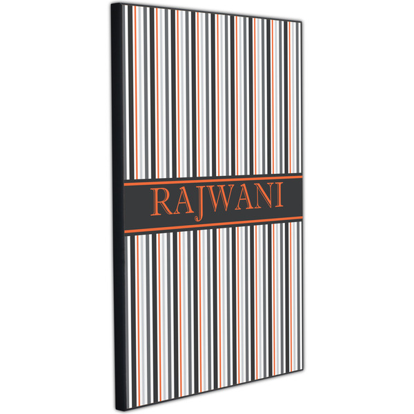 Gray Stripes 20x30 Wood Print - Angle View