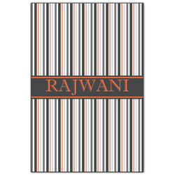 Gray Stripes Wood Print - 20x30 (Personalized)