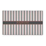 Gray Stripes 3' x 5' Indoor Area Rug (Personalized)