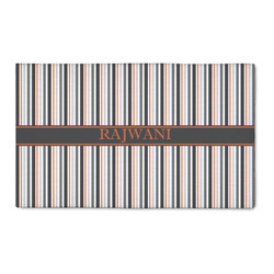 Gray Stripes 3' x 5' Patio Rug (Personalized)