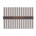 Gray Stripes 4' x 6' Indoor Area Rug (Personalized)