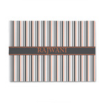 Gray Stripes 4' x 6' Patio Rug (Personalized)