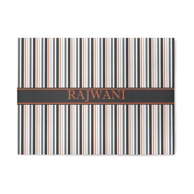 Gray Stripes Area Rug (Personalized)