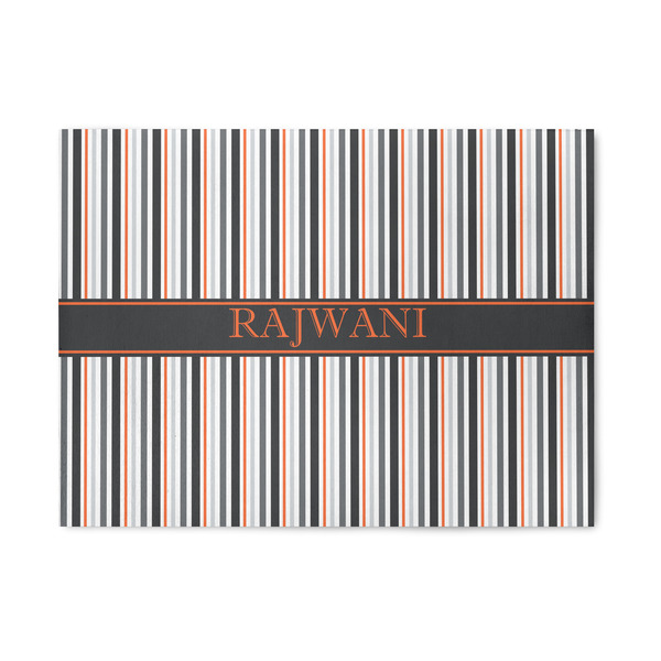 Custom Gray Stripes 5' x 7' Indoor Area Rug (Personalized)