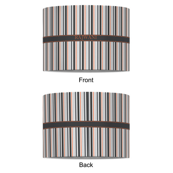 Gray Stripes 8" Drum Lampshade - APPROVAL (Fabric)