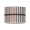 Gray Stripes 8" Drum Lampshade - FRONT (Poly Film)