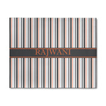 Gray Stripes 8' x 10' Indoor Area Rug (Personalized)