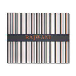 Gray Stripes 8' x 10' Patio Rug (Personalized)