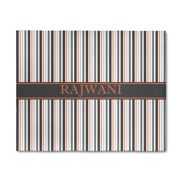 Custom Gray Stripes 8' x 10' Patio Rug (Personalized)