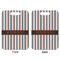 Gray Stripes Aluminum Luggage Tag (Front + Back)