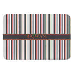 Gray Stripes Anti-Fatigue Kitchen Mat (Personalized)