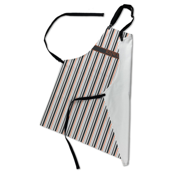 Gray Stripes Apron - Folded