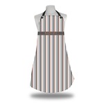 Gray Stripes Apron w/ Name or Text