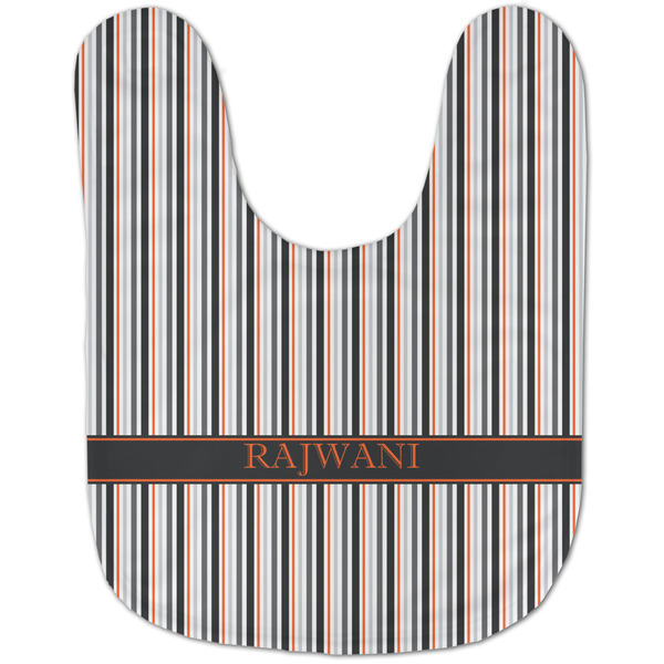 Gray Stripes Baby Bib - AFT flat
