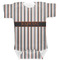 Gray Stripes Baby Bodysuit 3-6