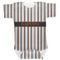 Gray Stripes Baby Bodysuit (Personalized)