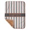 Gray Stripes Sherpa Baby Blanket - 30" x 40" w/ Name or Text