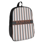 Gray Stripes Kids Backpack (Personalized)