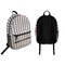 Gray Stripes Backpack front and back - Apvl
