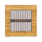 Gray Stripes Bamboo Trivet with 6" Tile - FRONT