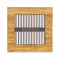 Gray Stripes Bamboo Trivet with Ceramic Tile Insert (Personalized)