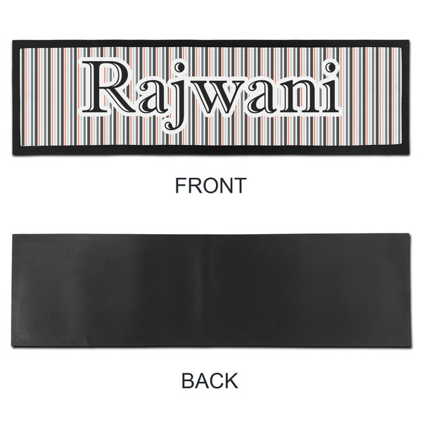 Gray Stripes Bar Mat - Large - APPROVAL