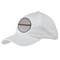 Gray Stripes Baseball Cap - White (Personalized)