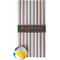 Gray Stripes Beach Towel (Personalized)
