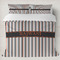 Gray Stripes Bedding Set- King Lifestyle - Duvet