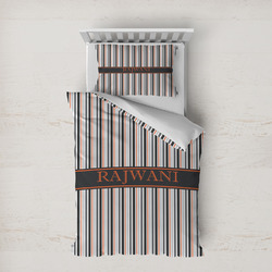Gray Stripes Duvet Cover Set - Twin XL (Personalized)