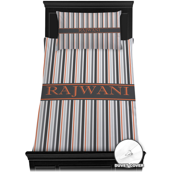 Gray Stripes Bedding Set (TwinXL) - Duvet